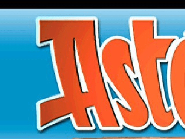 Asterix title screen for Playstation